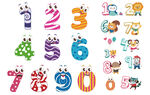 有趣卡通数字