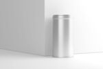 空白铝罐简约圆柱容器设计样机