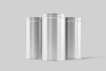 铝罐白色圆柱形金属容器展示样机