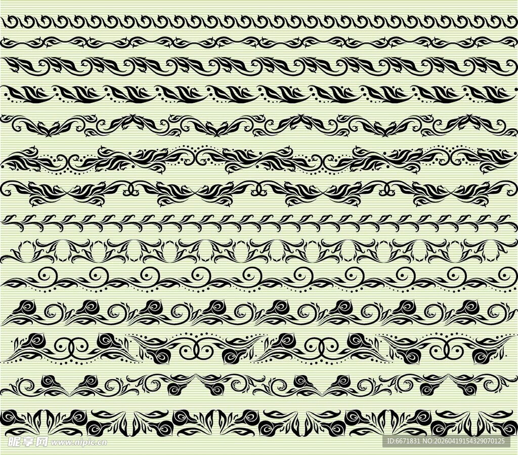 复古几何线条图案设计