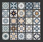 复古风多彩瓷砖图案集合