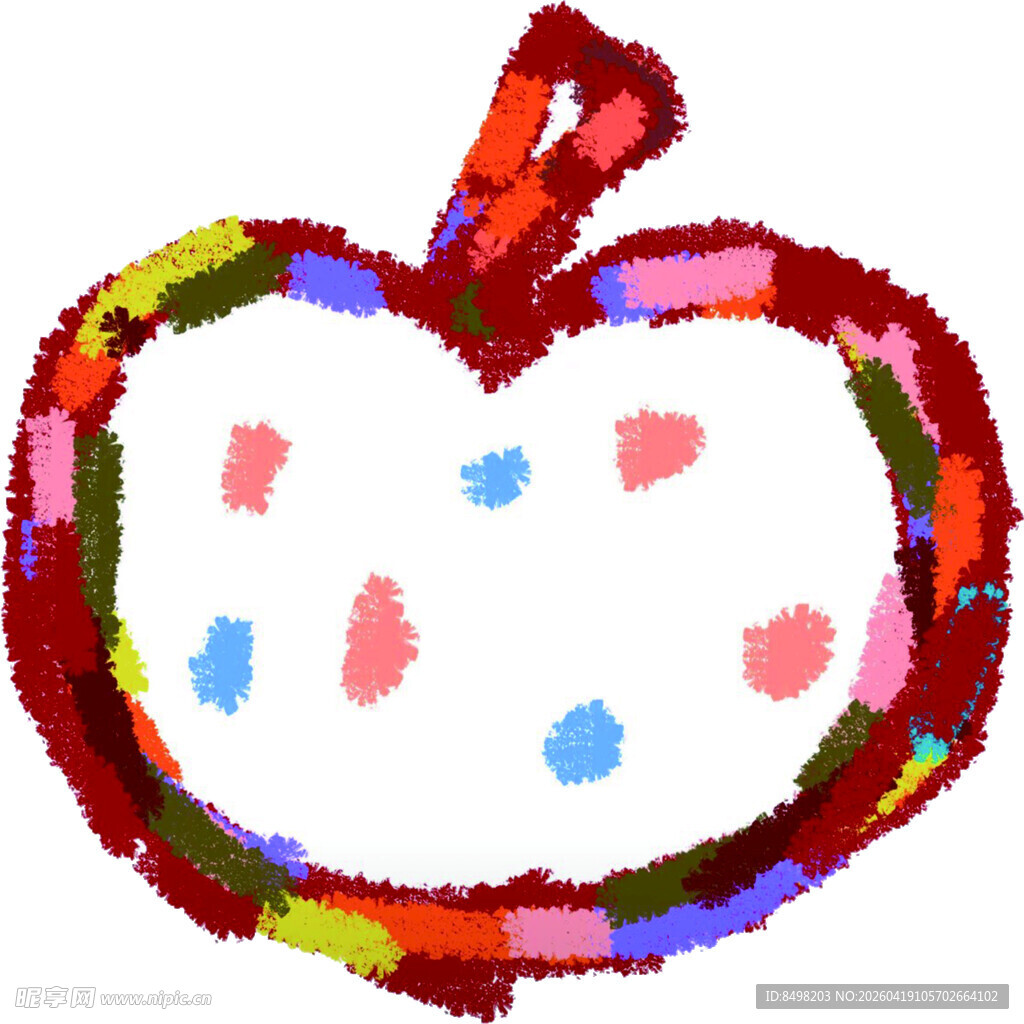 生日背景板 苹果造型 