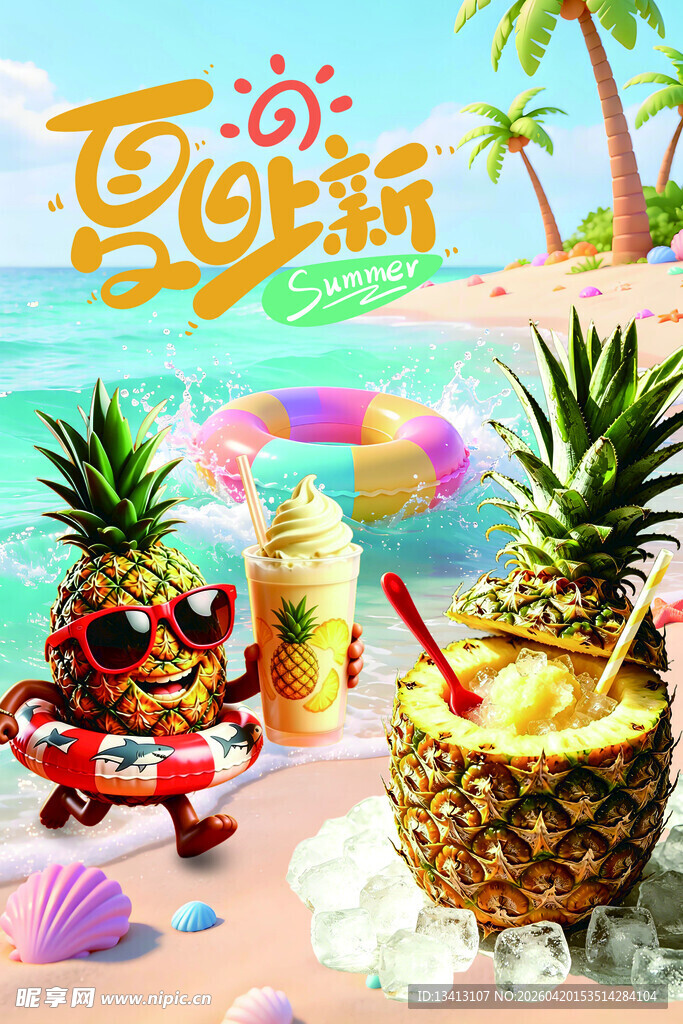 夏日海边新品果汁盛宴