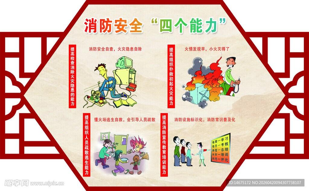 消防安全宣传周海报展示