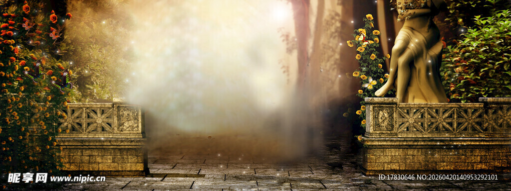 神秘大门开启奇幻通道