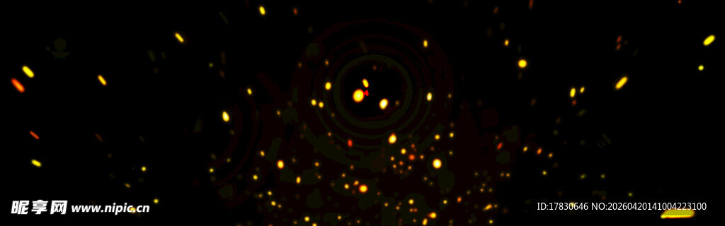 金色闪烁粒子背景效果