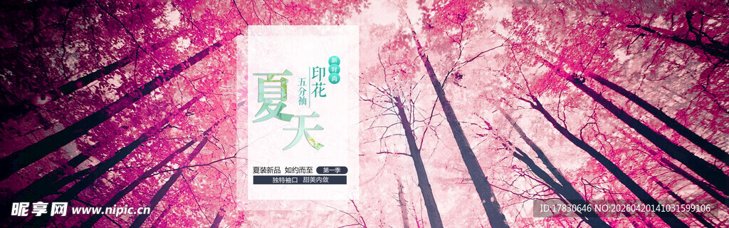 梦幻粉色背景手机展示图