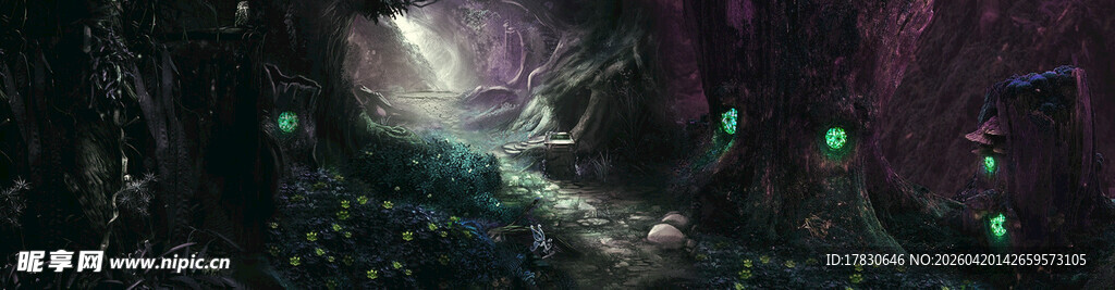 神秘科幻洞穴场景