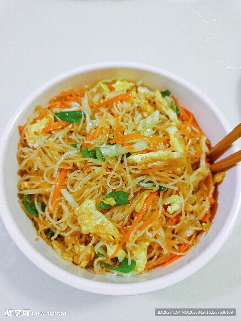 美味炒米粉 粉丝 广东炒粉