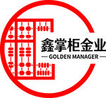 鑫掌柜金业标识设计