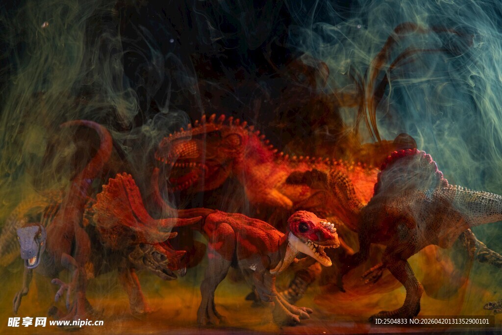 奇幻战斗场景中的神秘生物