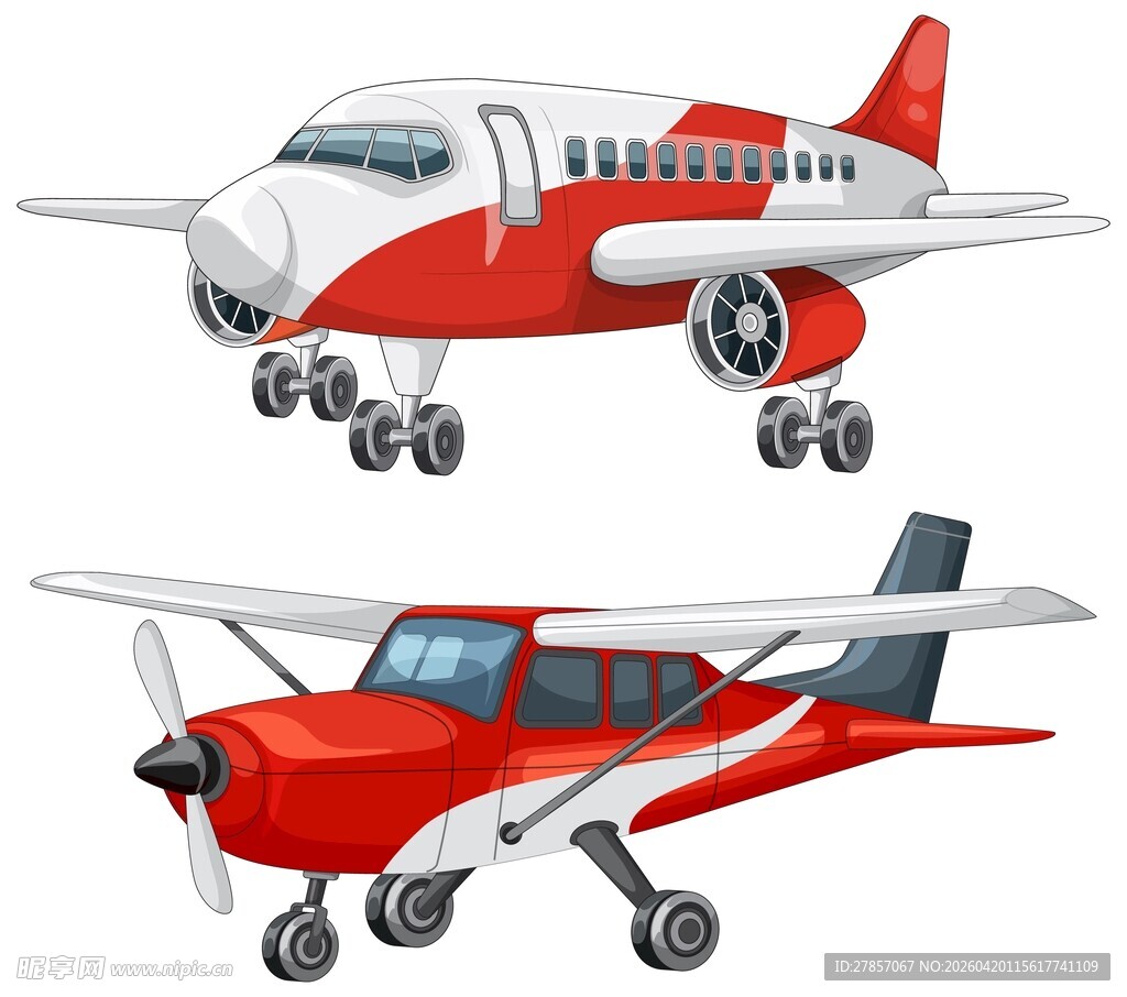 卡通飞机素材