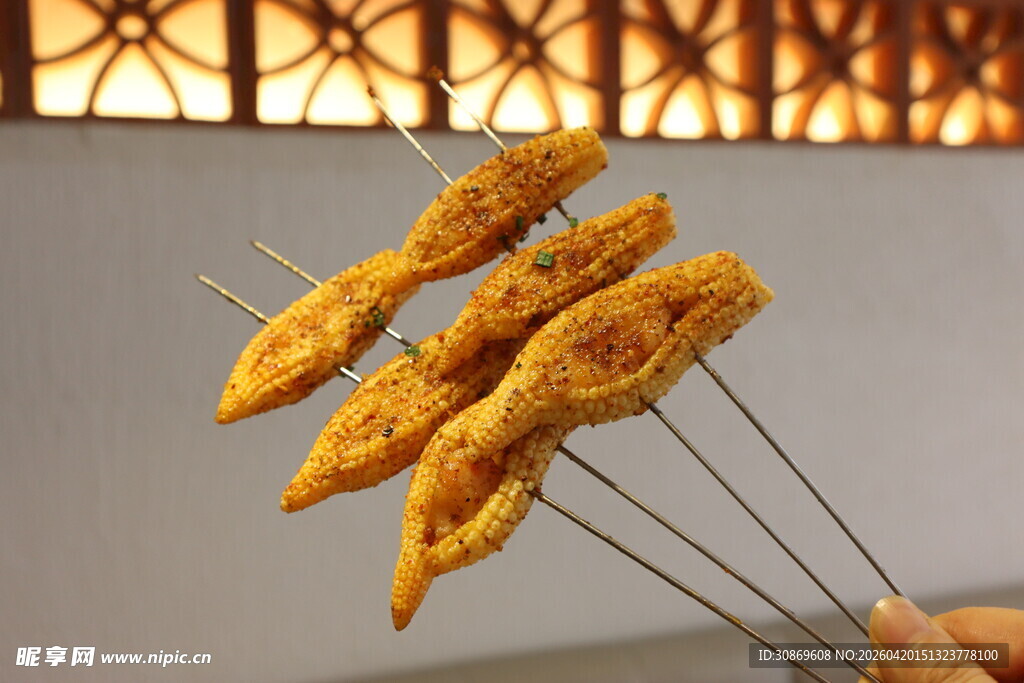 玉米笋夹虾滑