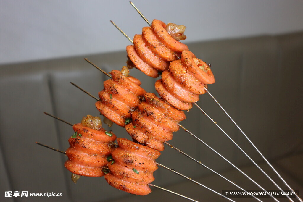 开花肠卷牛蹄筋串