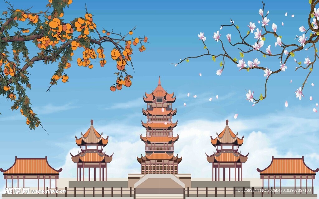 中式古建筑风景