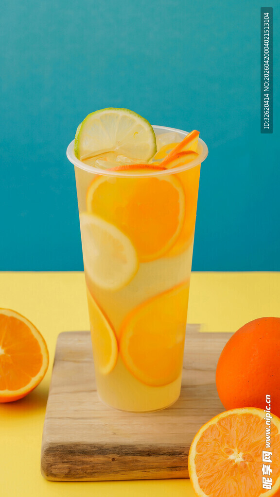 鲜橙气泡水