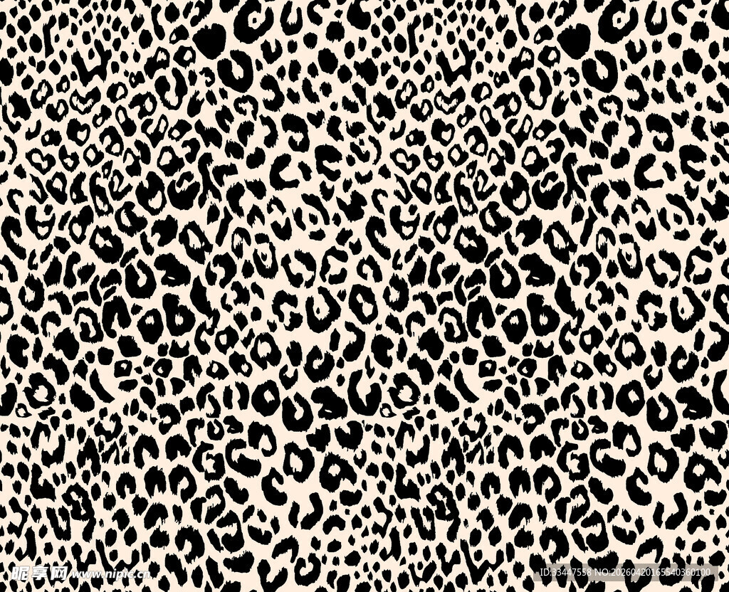 豹纹图案纹理背景