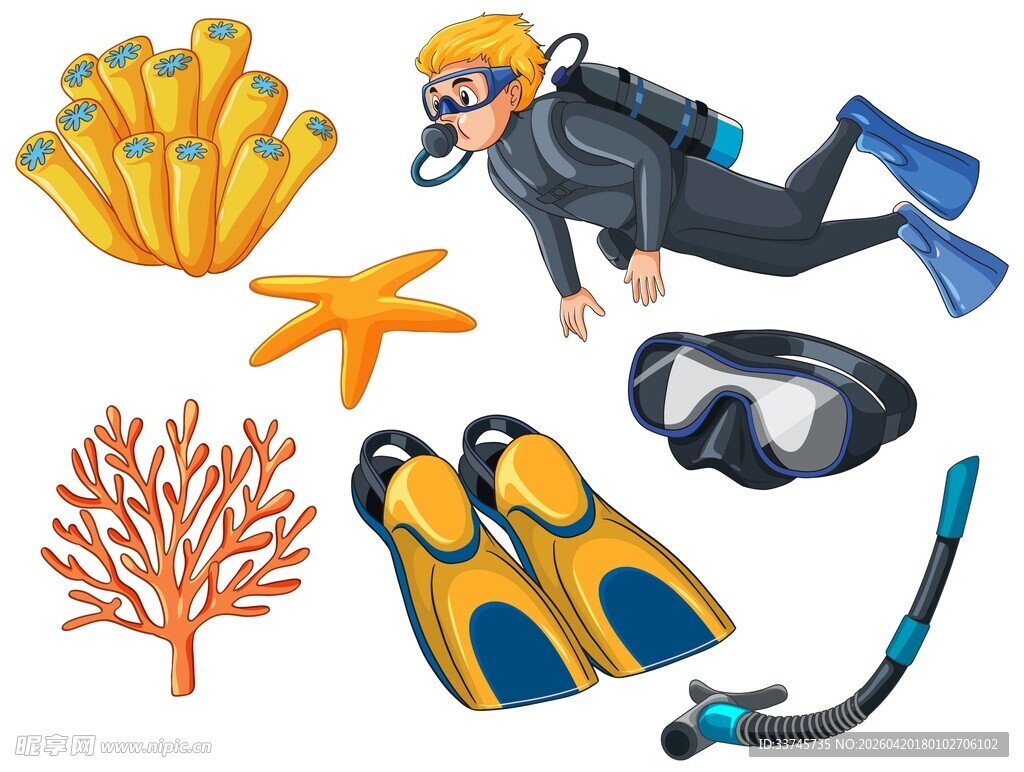 潜水主题素材