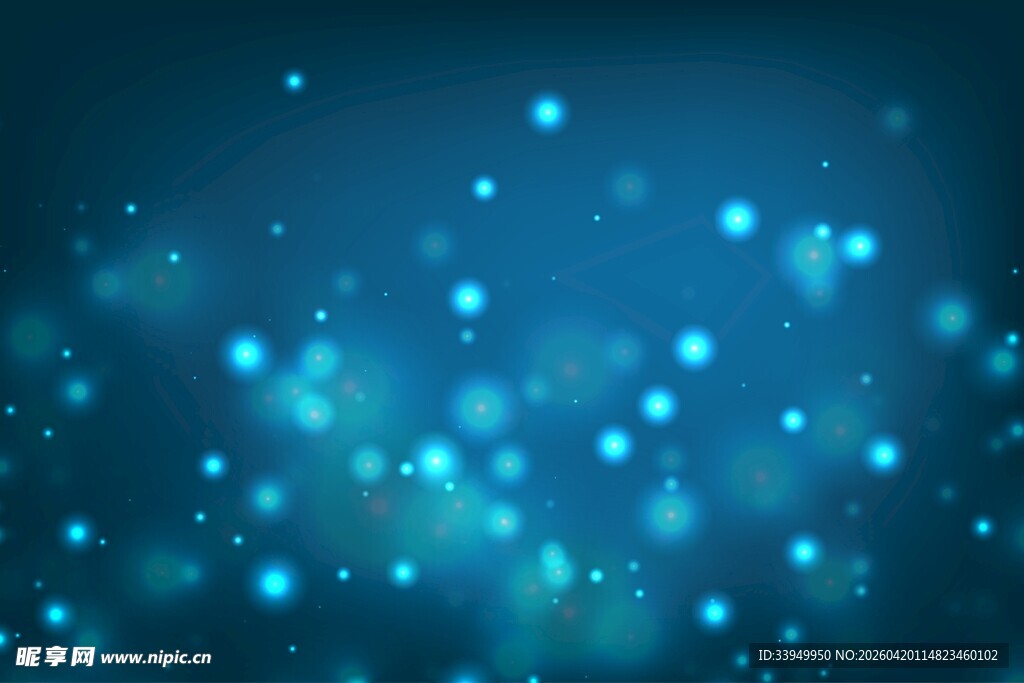 蓝色光斑背景