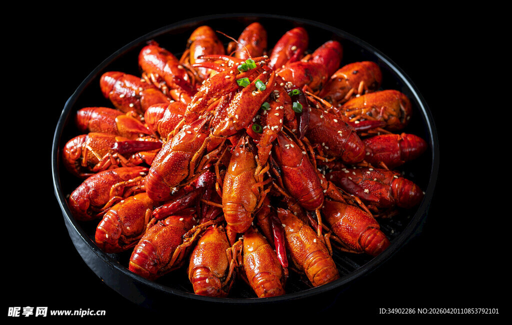美味诱人的香辣小龙虾