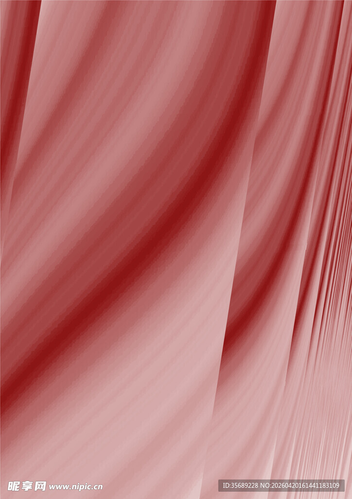 红色渐变褶皱布料纹理