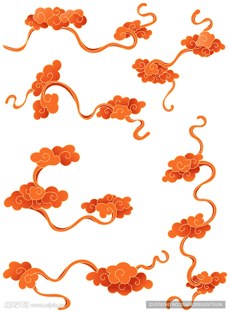 中式传统云纹图案设计