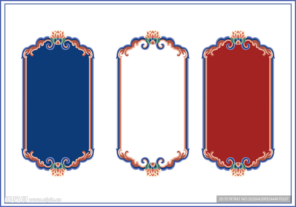 中式边框装饰图案