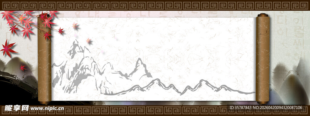 中式水墨山水装饰画