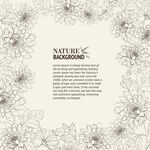 花卉边框装饰模板设计