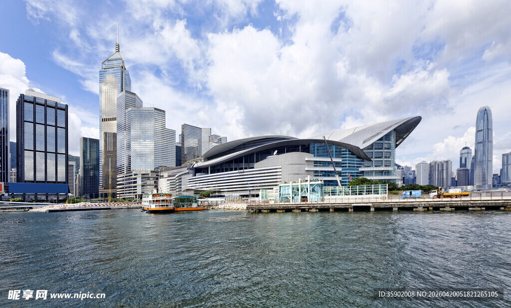 现代都市滨水建筑景观