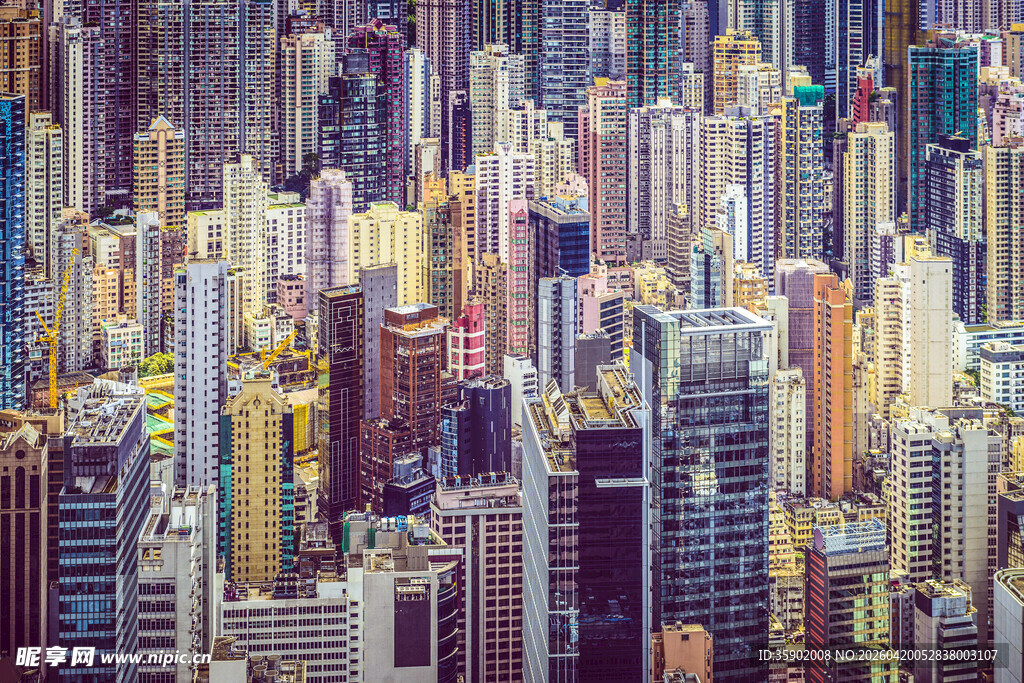 繁华都市高楼景观