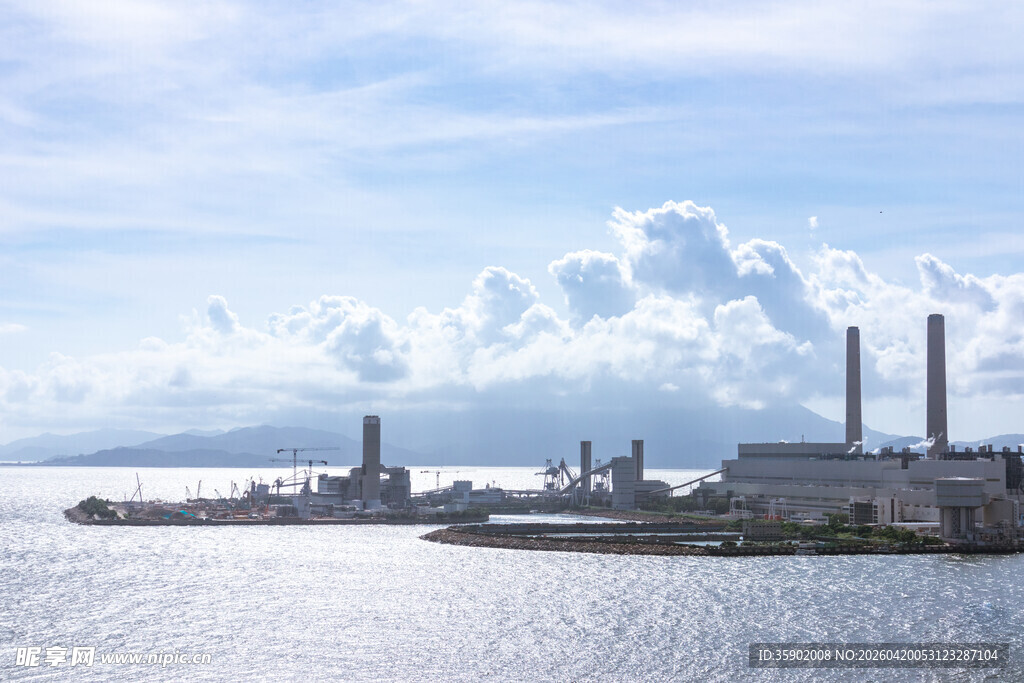 海滨工厂景观