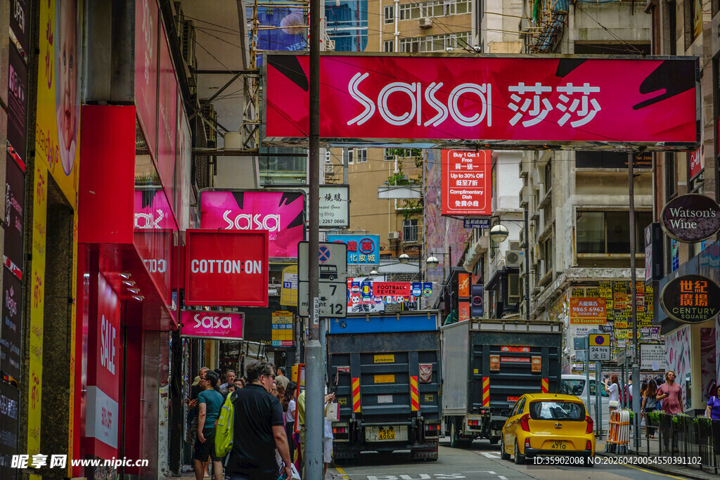 繁华都市街道景象