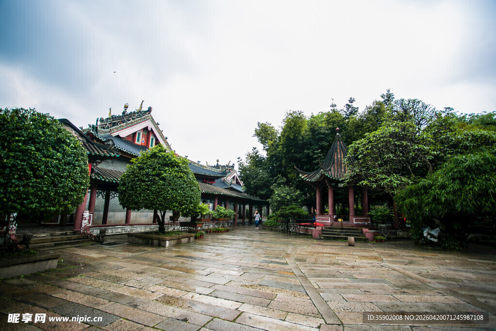 中式庭院景观古雅静谧