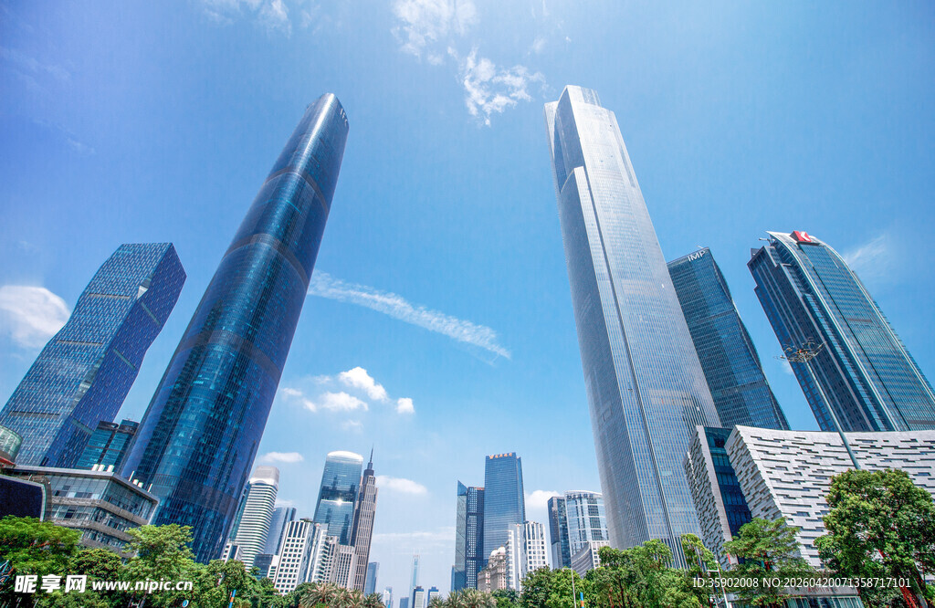 都市摩天大楼景观