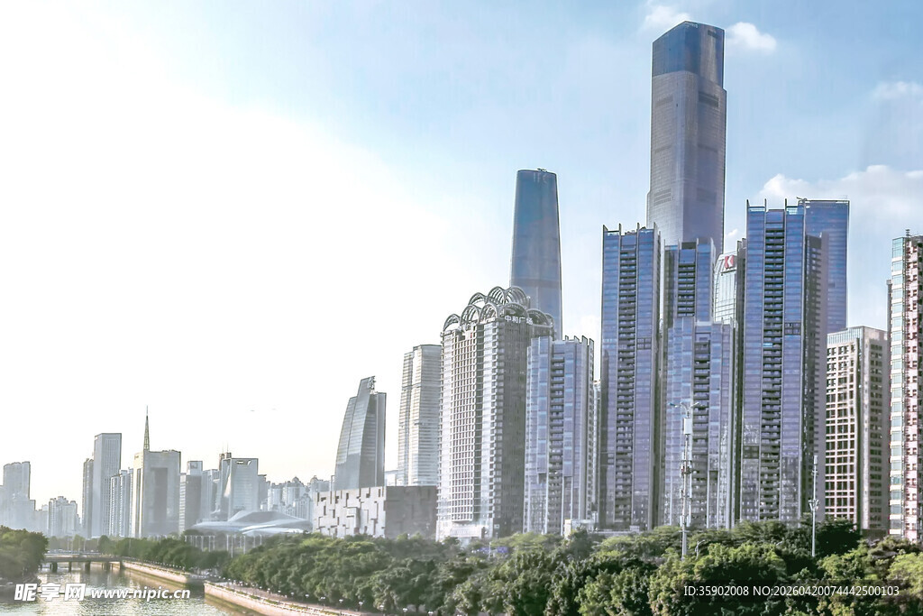 现代都市高楼林立景观