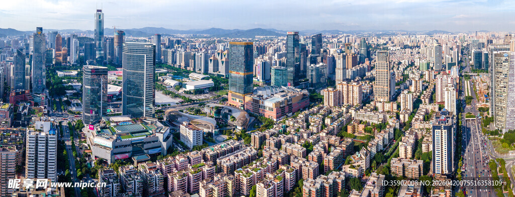 城市俯瞰景观图