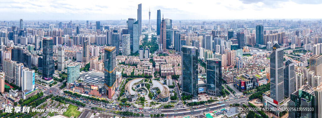 繁华都市全景俯瞰