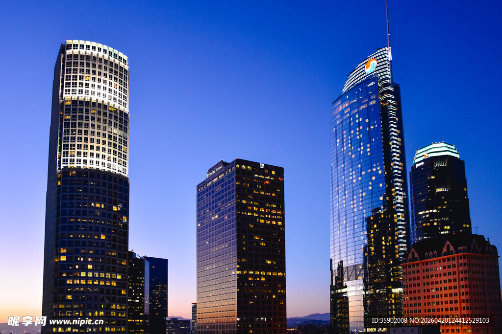 繁华都市天际线美景