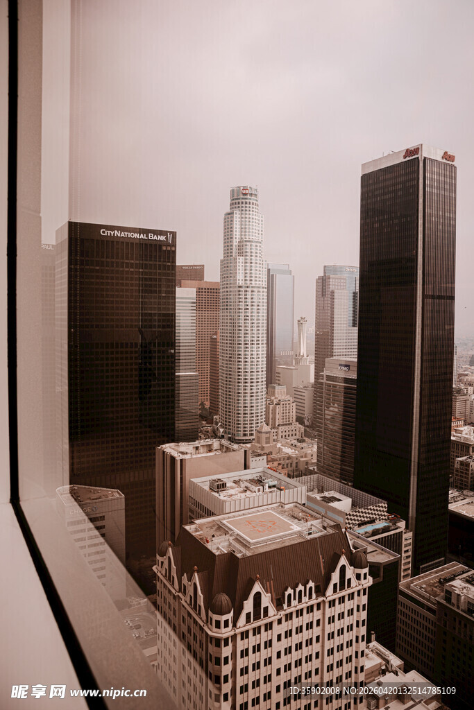 城市高楼景观俯瞰