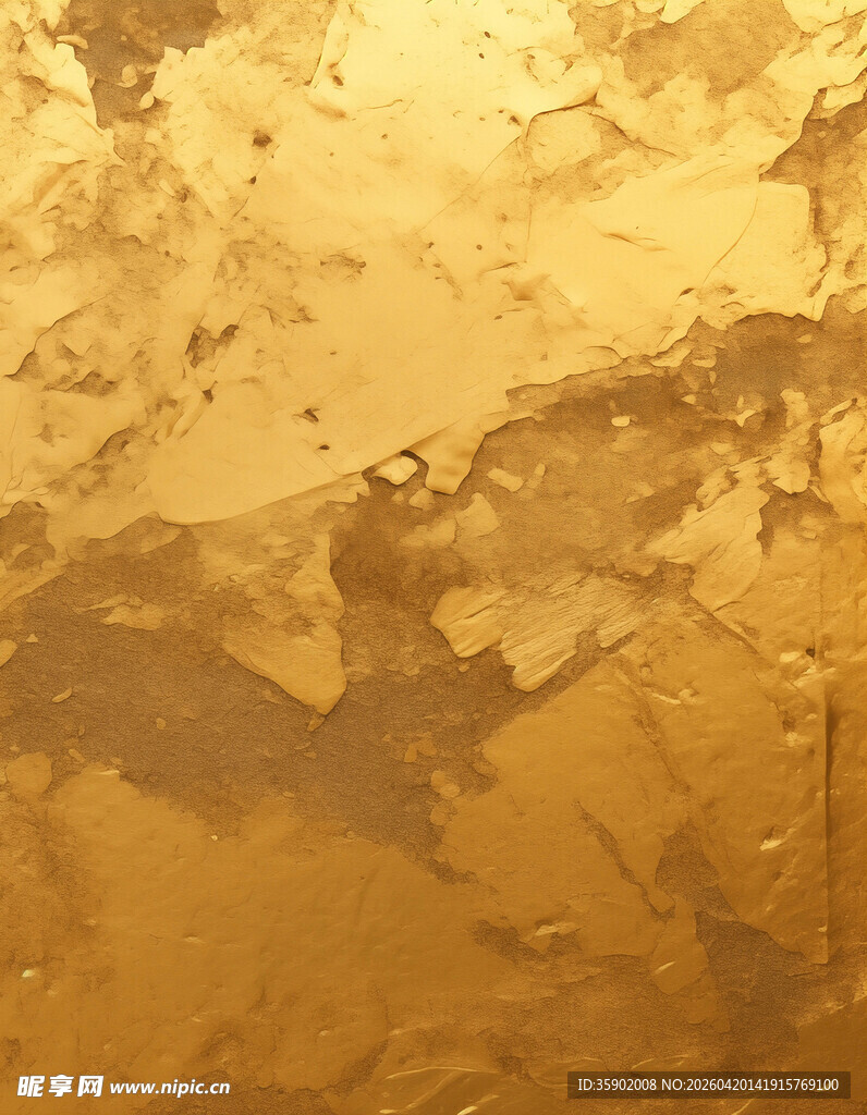 金色斑驳墙面纹理