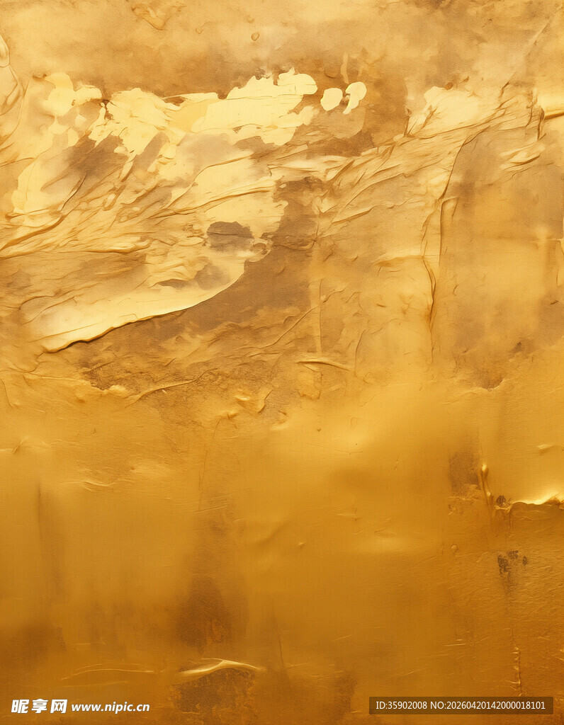 金色抽象纹理艺术画面