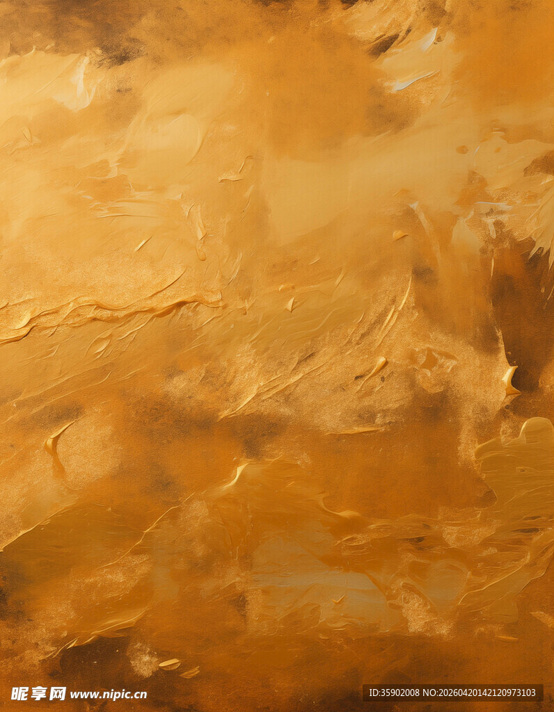 抽象棕黄色调油画纹理