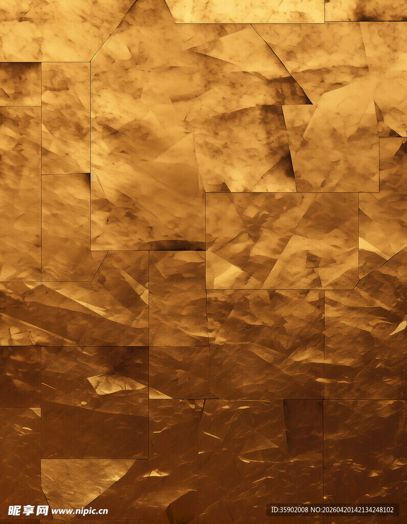 复古褶皱金色纹理背景