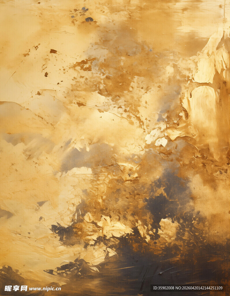 梦幻抽象水彩艺术画作