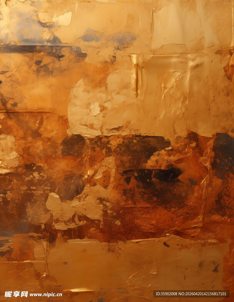 抽象艺术风格的斑驳画作