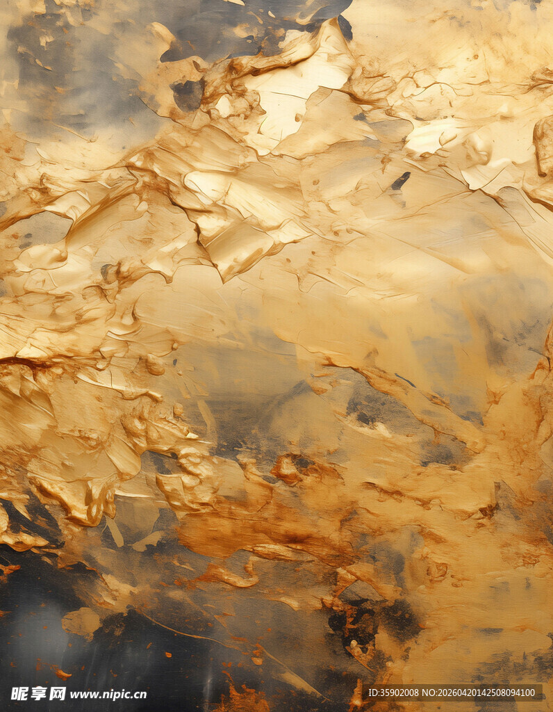 抽象金色纹理艺术画面