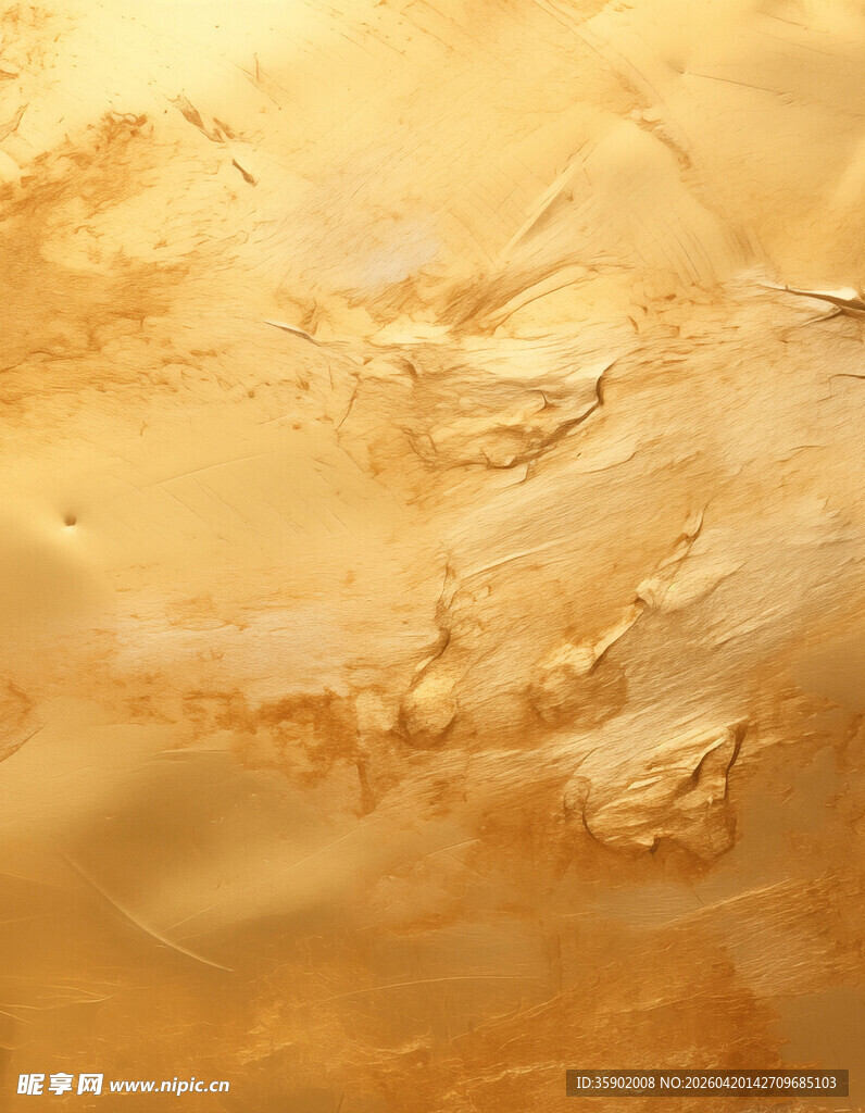 金色纹理油画颜料表面