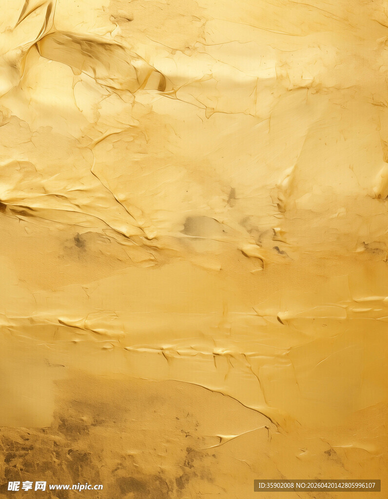 金色纹理抽象艺术画面