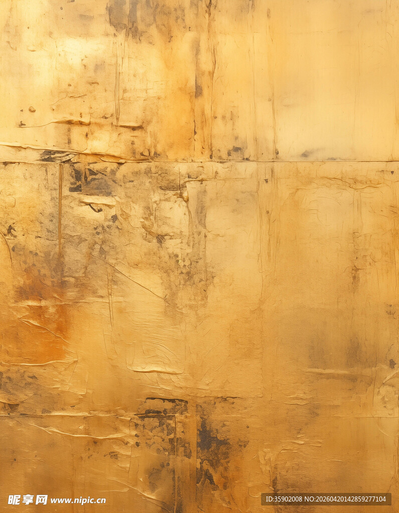 抽象暖色调纹理艺术画作